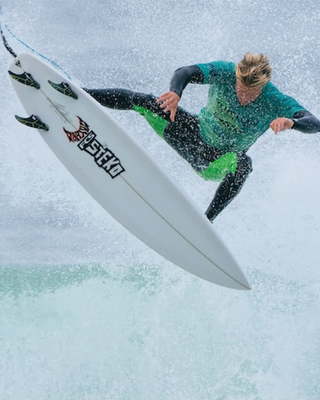 Lost Speed Demon Surfboard (Clear/White)
