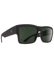 Spy Optics Cyrus Sunglasses - Black Soft Matte/HD Plus Grey Green Polar