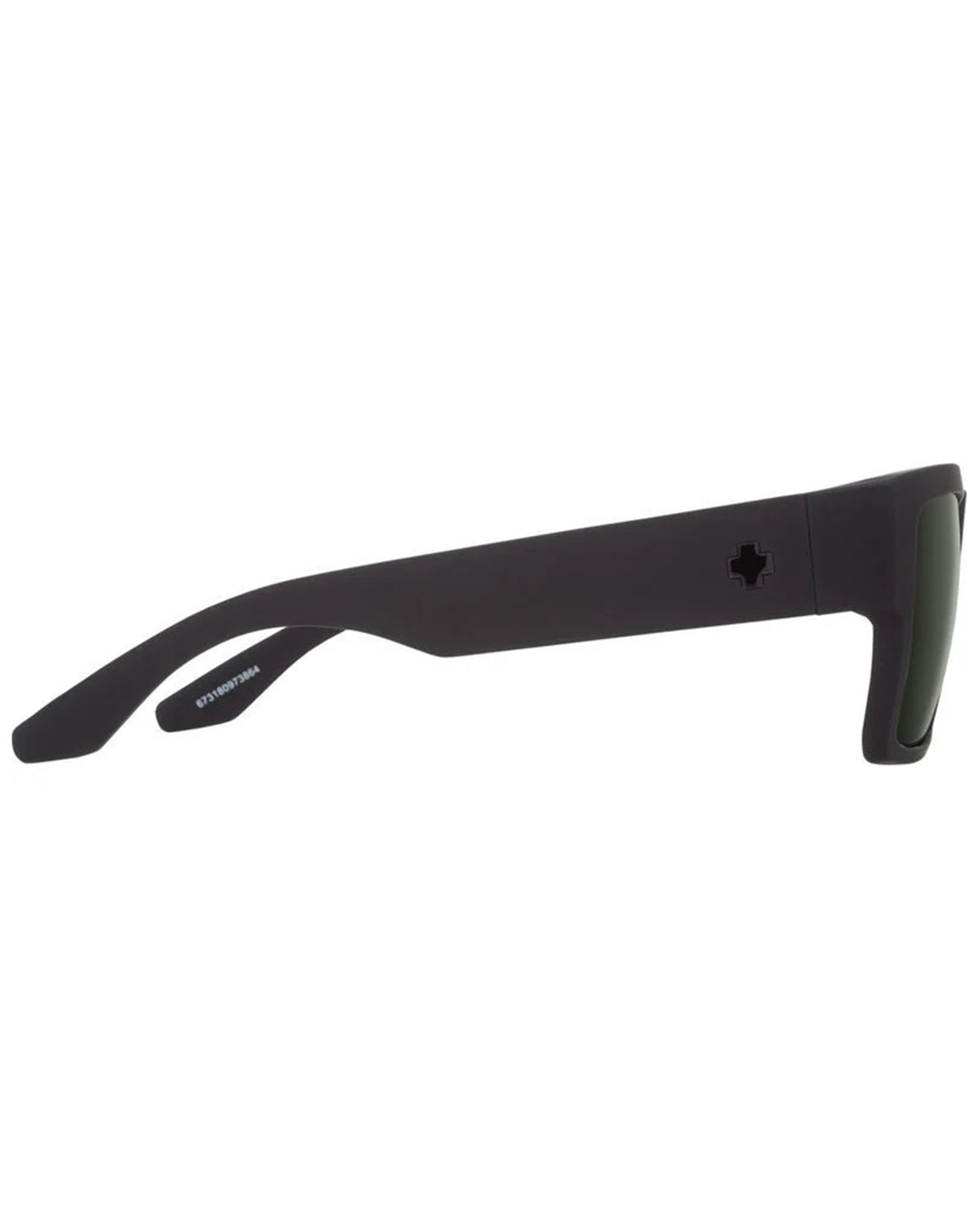 Cyrus Sunglasses - Black Soft Matte/HD Plus Grey Green Polar