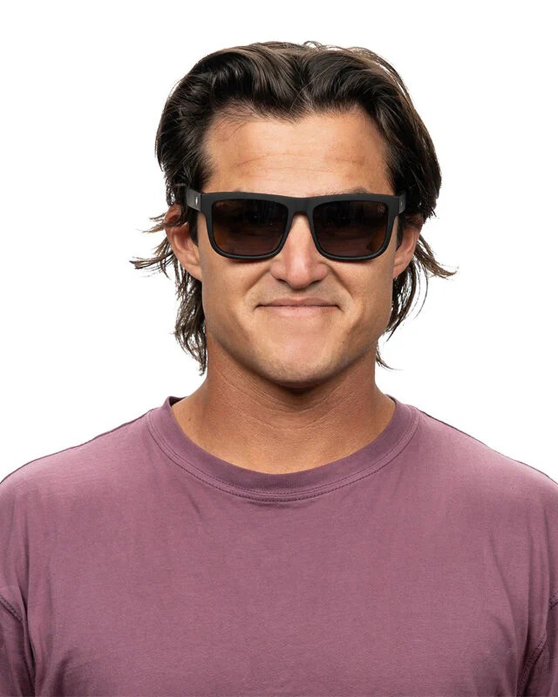 Spy Optics Discord Sunglasses - Soft Matte Black/Happy Grey Green Polar