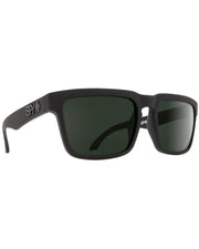 Spy Optics Helm Sunglasses - Black Soft Matte/HD Plus Grey Green