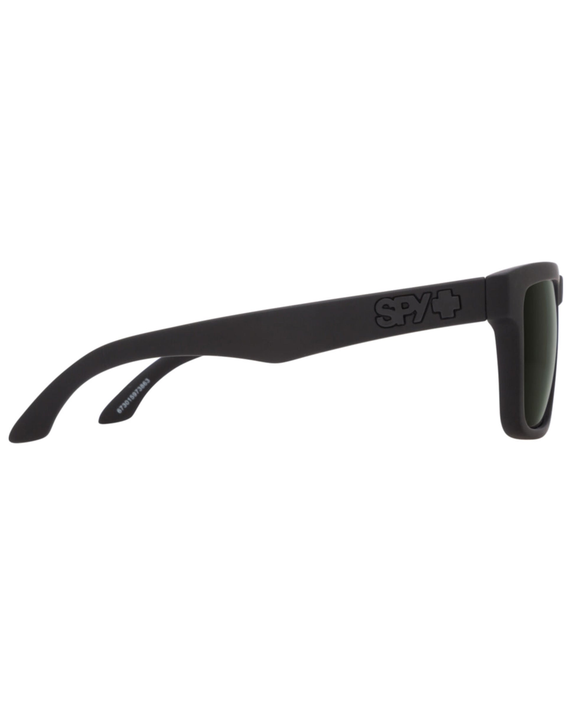 Spy Optics Helm Sunglasses - Black Soft Matte/HD Plus Grey Green