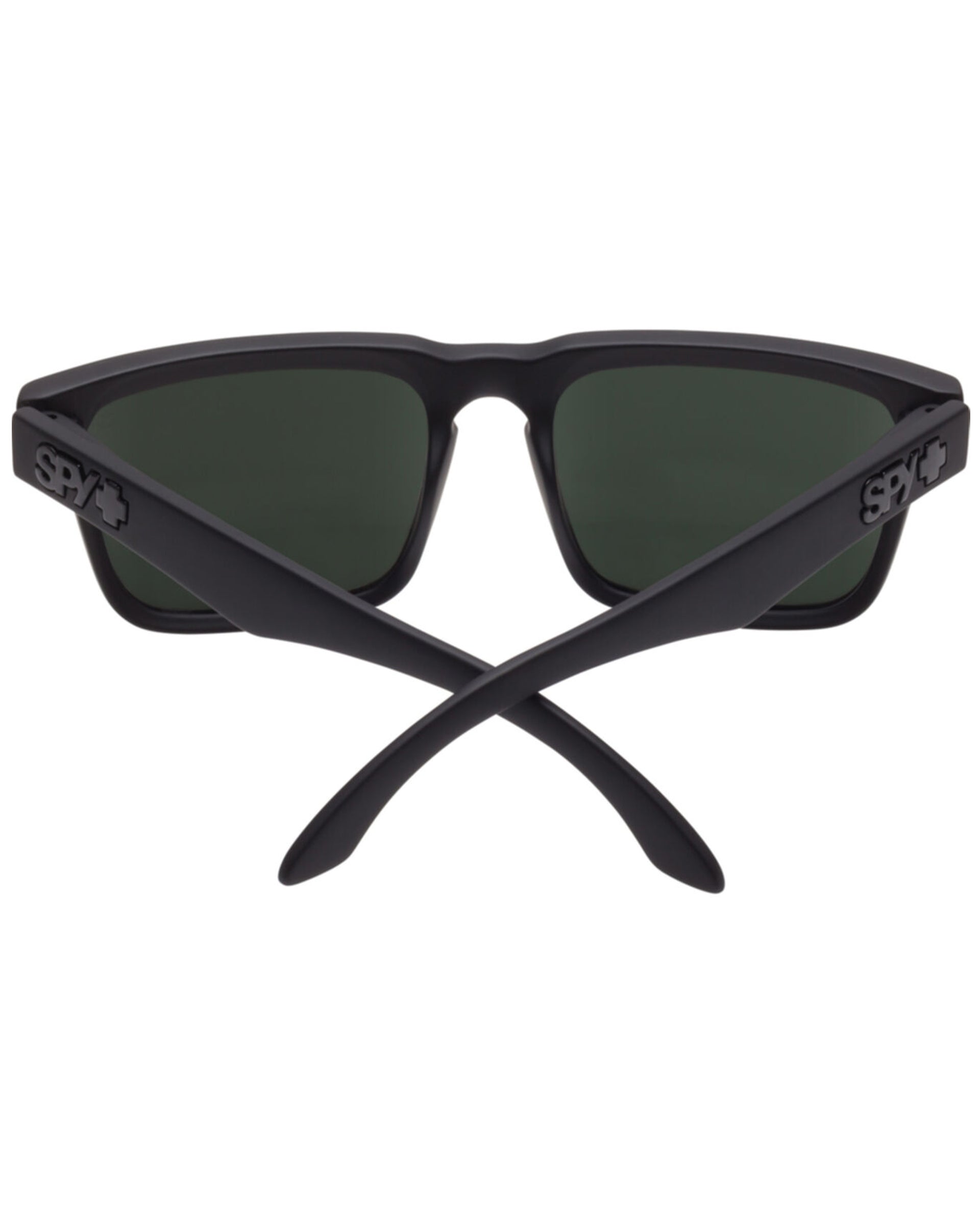 Spy Optics Helm Sunglasses - Black Soft Matte/HD Plus Grey Green