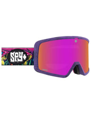 Spy Optics Megalith Snow Goggles - Trippy Threads/Happy ML Rose with Pink Mirror & Happy LL Yellow