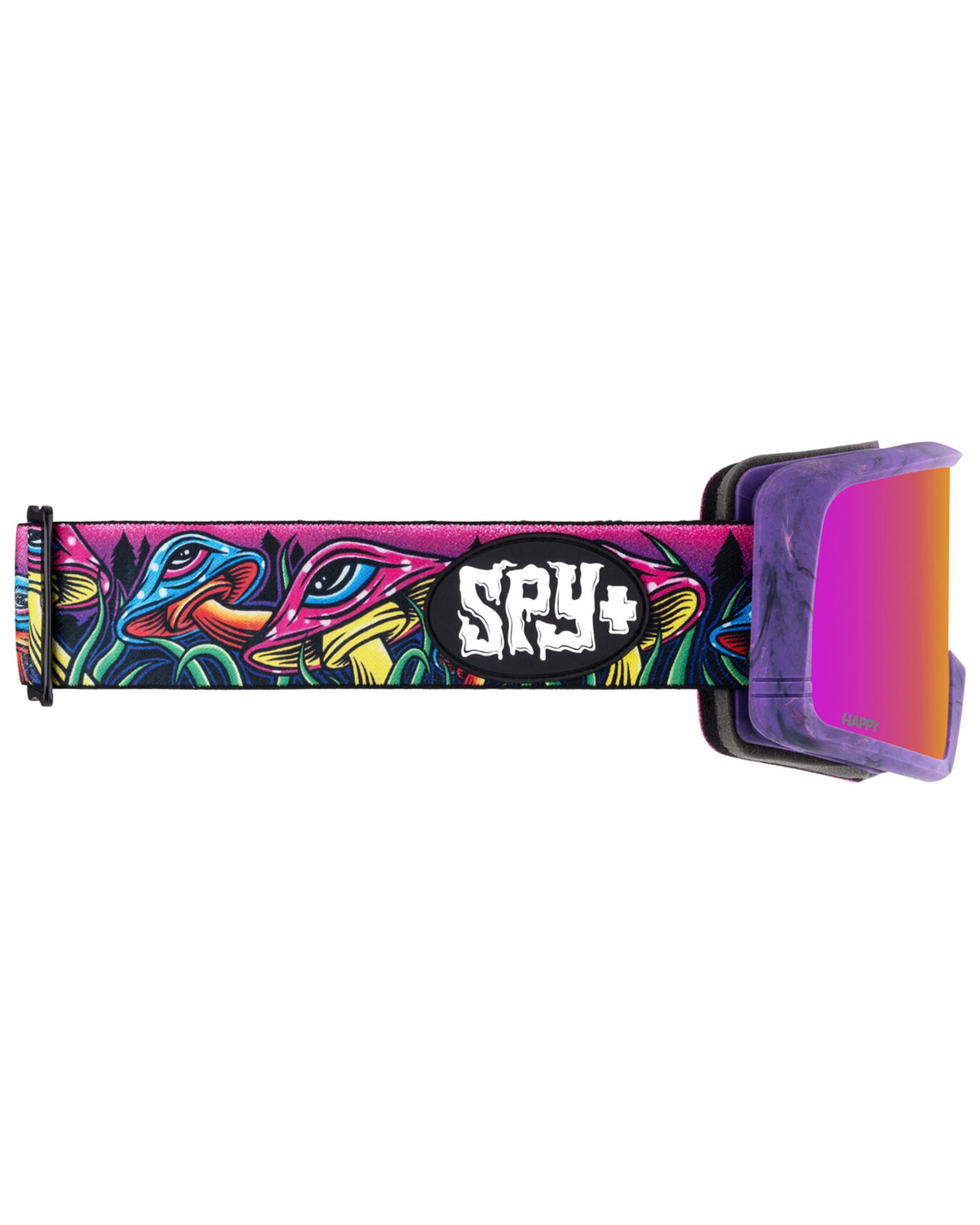 Spy Optics Megalith Snow Goggles - Trippy Threads/Happy ML Rose with Pink Mirror & Happy LL Yellow