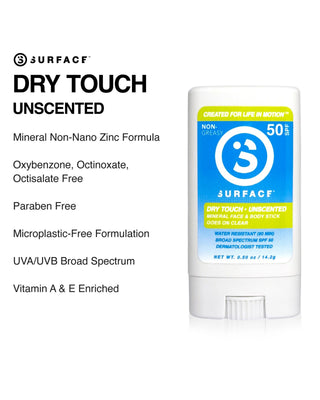 Surface Dry Touch SPF 50 Mineral Face Stick 0.5 oz - Unscented