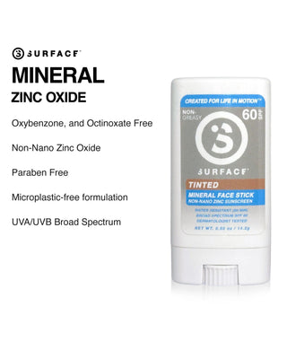 Surface SPF 60 Mineral Face Stick 0.5 oz - Tinted