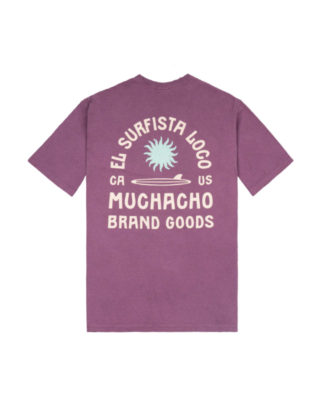 Muchacho Men's Surfista Loco Short Sleeve T-Shirt - Plum Raisin