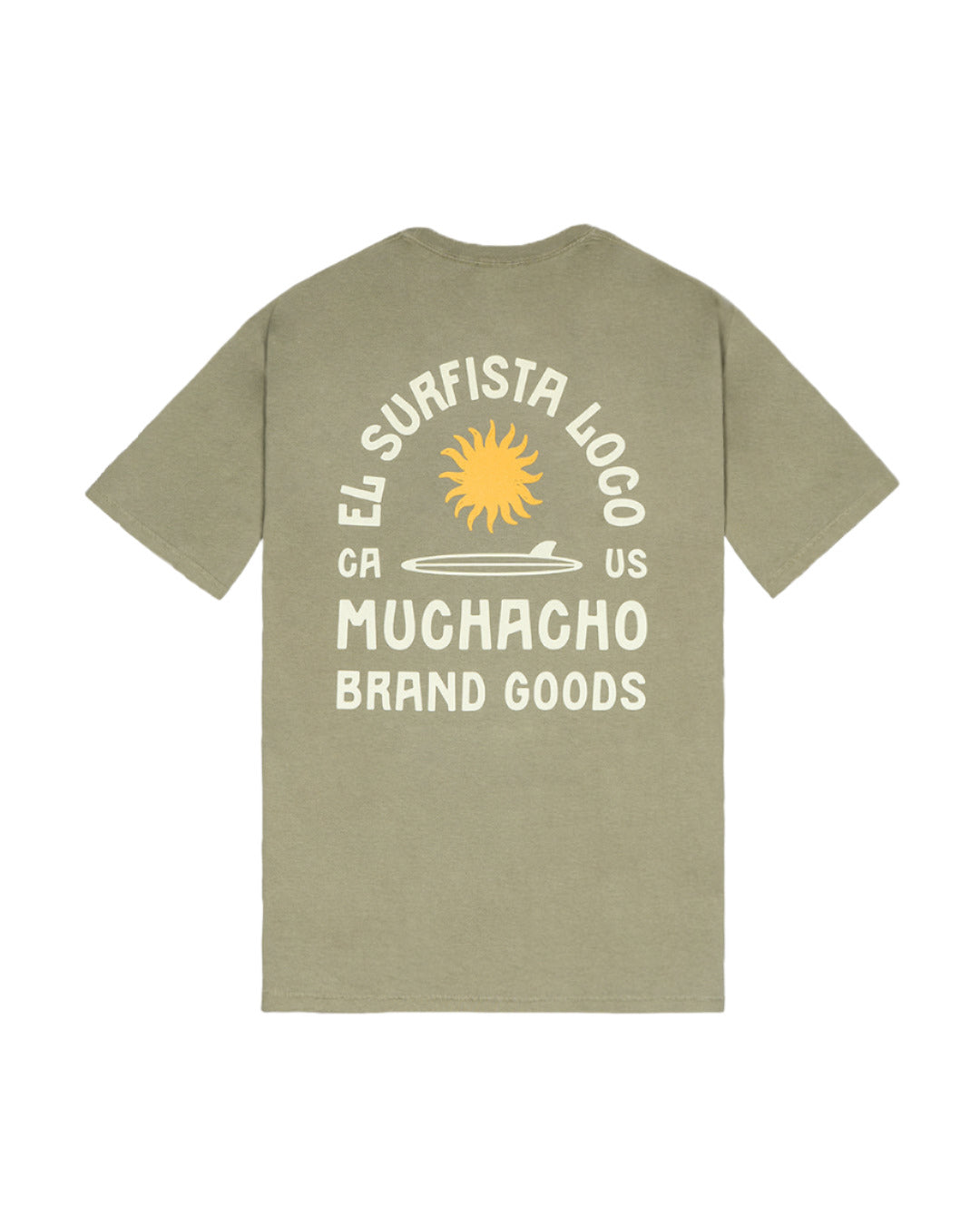 Muchacho Men's Surfista Loco Short Sleeve T-Shirt - Faded Fatigue