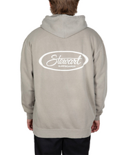 Stewart Surf Oval Pullover Hoody-Pigment Cement