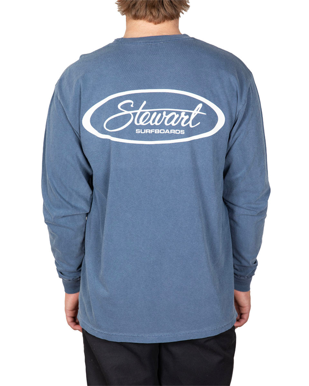 Men's Stewart Surf Oval L/S T-Shirt-Denim