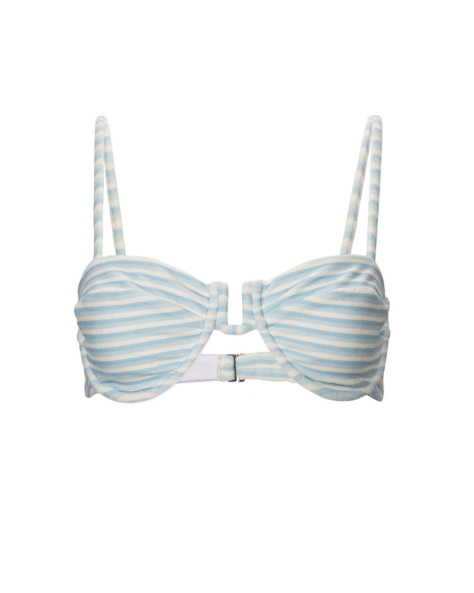 Danielle Brown Sadie Swim Top - Blue Raz Stripe
