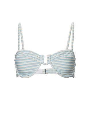 Danielle Brown Sadie Swim Top - Blue Raz Stripe