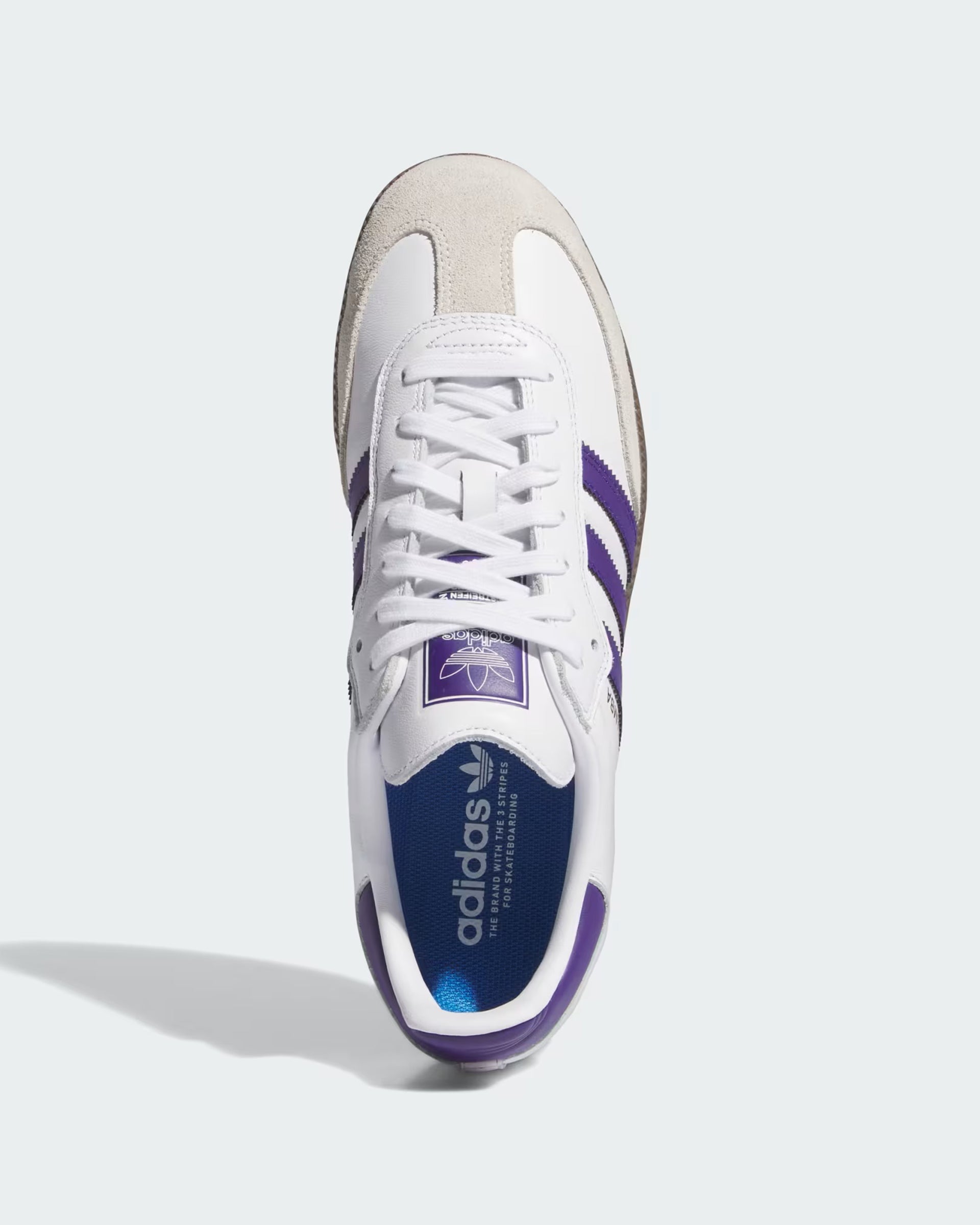 Samba ADV Shoes - Cloud White / Collegiate Purple / Gold Metallic 5 Samba ADV Shoes - Cloud White / Collegiate Purple / Gold Metallic 5