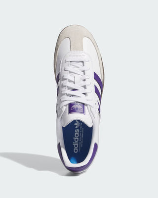 Adidas Samba ADV Shoes - Cloud White / Collegiate Purple / Gold Metallic