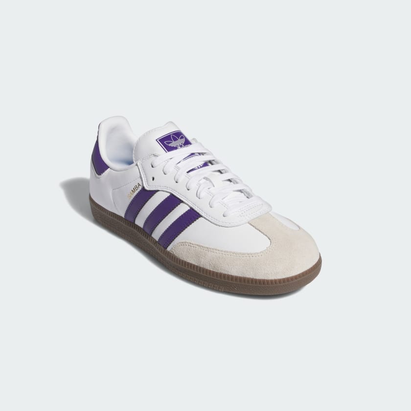 Samba ADV Shoes - Cloud White / Collegiate Purple / Gold Metallic