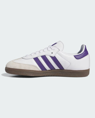 Adidas Samba ADV Shoes - Cloud White / Collegiate Purple / Gold Metallic