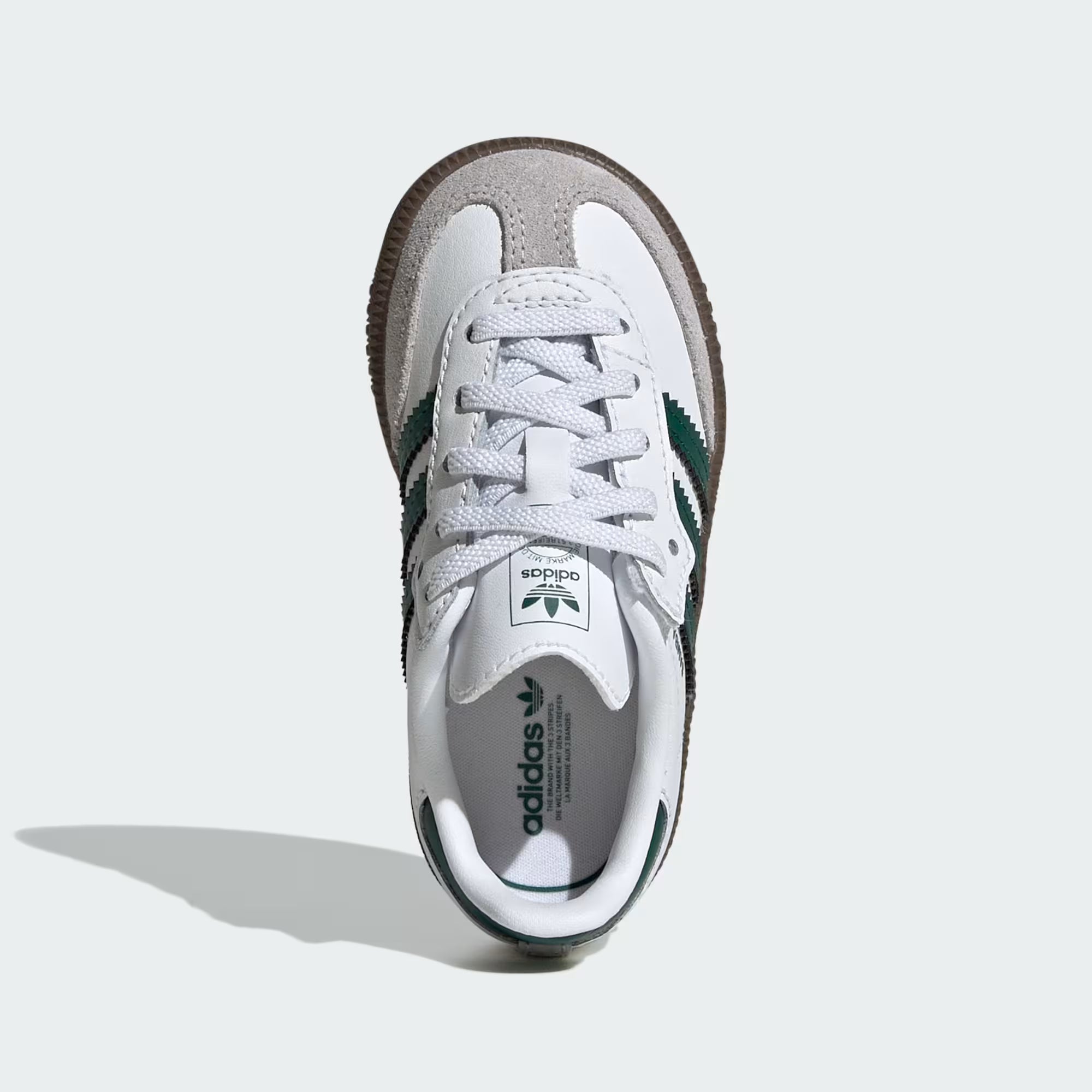 Adidas Toddler Samba OG Comfort Closure Elastic Lace Shoes - Cloud White / Collegiate Green / Gum