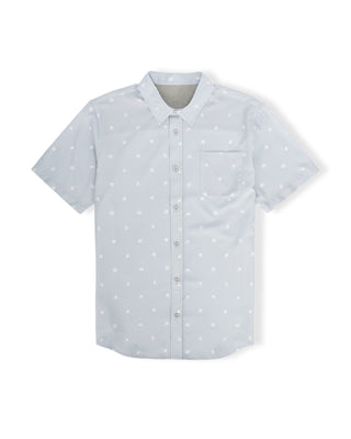 Sasson UPF S/S Perforated Shirt - Gray