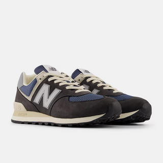 New Balance 574 Shoes - Black Cement / Slate Grey