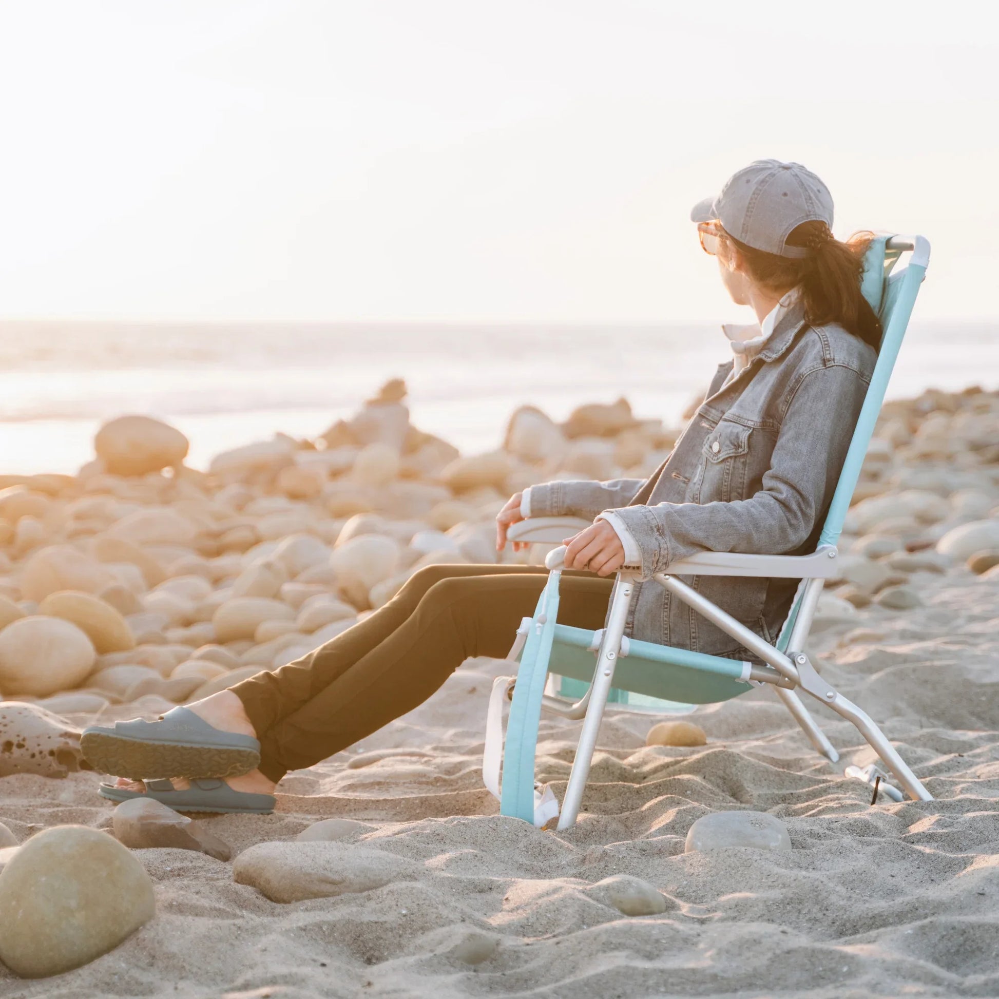 GCI Outdoor Bi-Fold Beach Chair™ - Seafoam