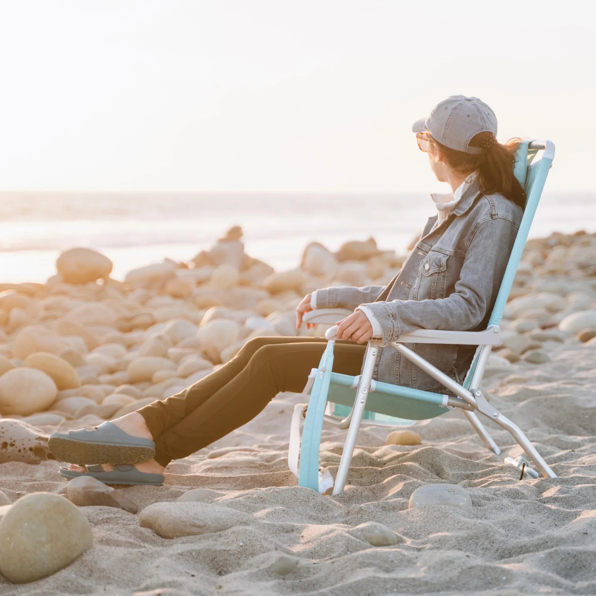 GCI Outdoor Bi-Fold Beach Chair™ - Seafoam