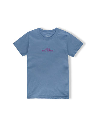 Girl's Sea Horse S/S Tee - Light Blue