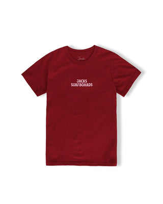 Girl's Shell Over S/S Tee - Cardinal