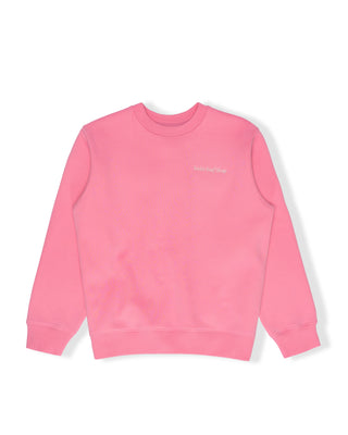 Girl's Treasure Embroidered Crewneck Sweatshirt - Hot Pink