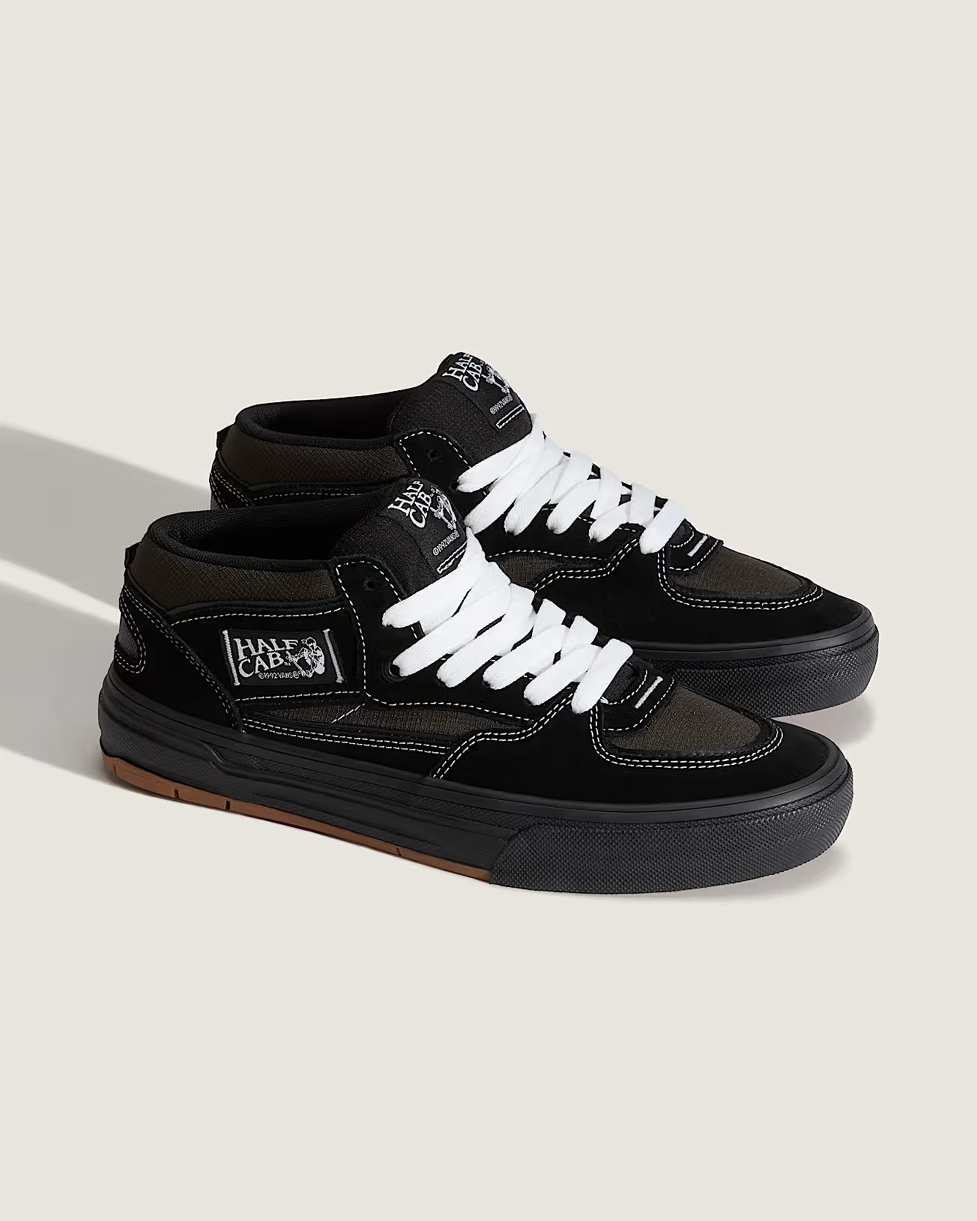 Skate Half Cab Wafflecup Shoe - Black/Asphalt – Jack's Surfboards