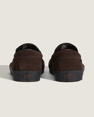 Skate Loafer Suede Shoes - Brown/Black