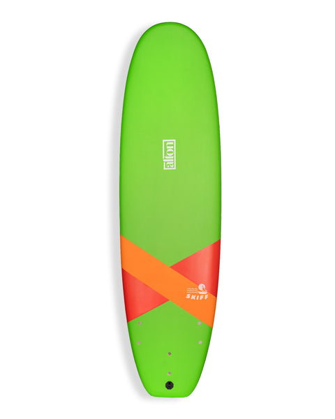 Skiff Softboard 6'6 - Green/Red/Orange – Jack's Surfboards