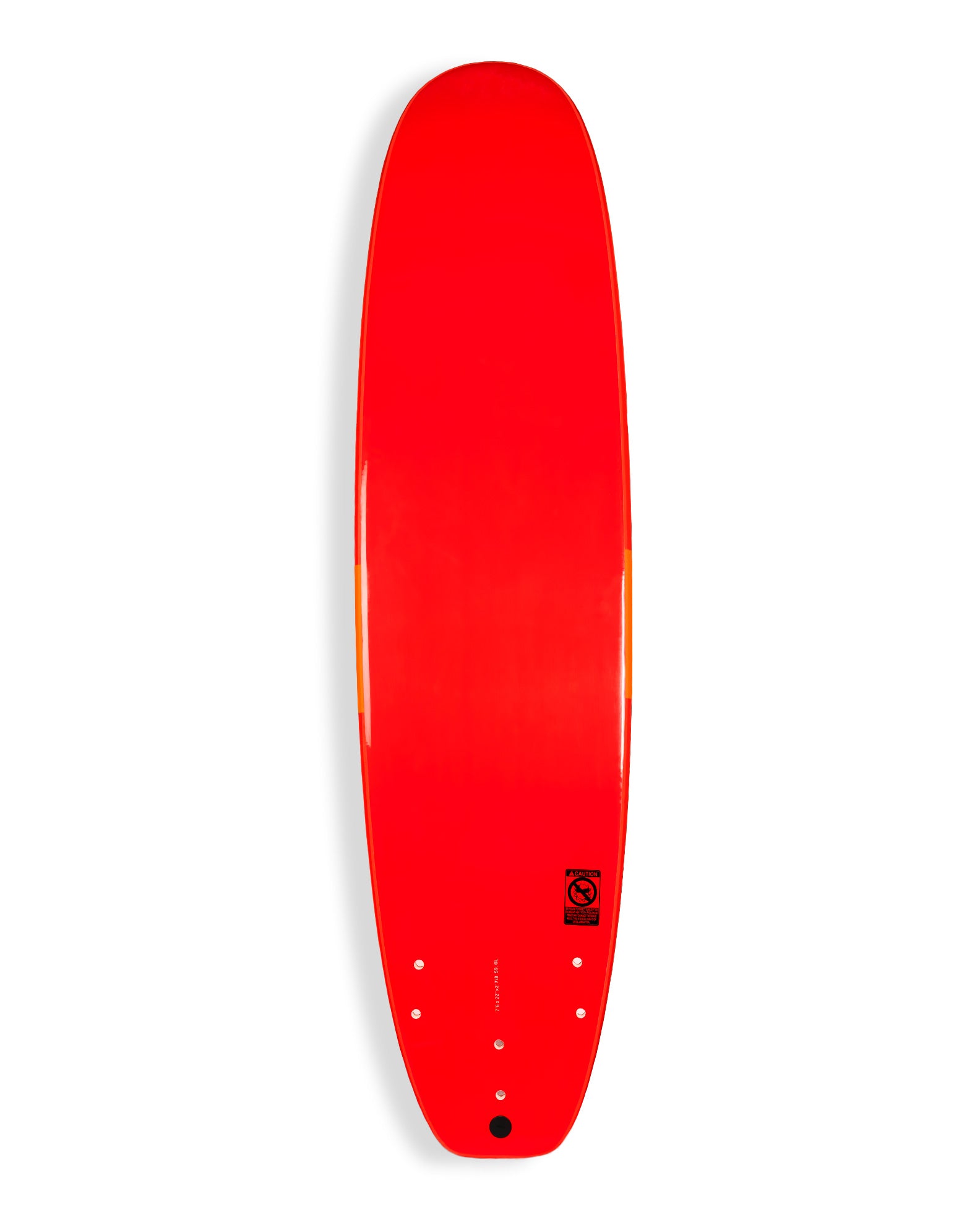 Skiff Softboard 7'6 - Red/Orange