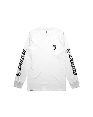 Instinct Surf Men's Slanted Long Sleeve T-Shirt - White