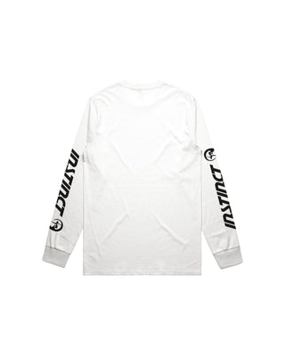 Instinct Surf Men's Slanted Long Sleeve T-Shirt - White
