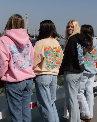 Socal Surf Crewneck Sweatshirt - Natural