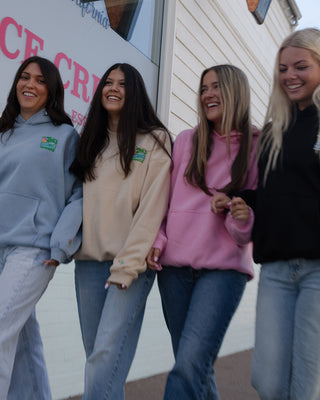 Socal Surf Crewneck Sweatshirt - Natural