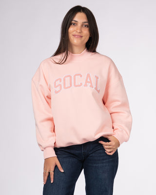 Socal Mockneck Sweatshirt - Light Pink