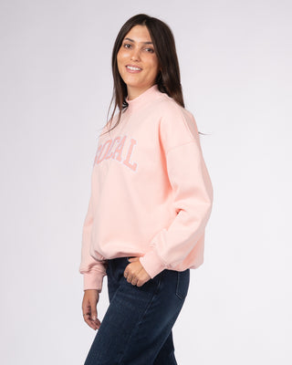 Socal Mockneck Sweatshirt - Light Pink