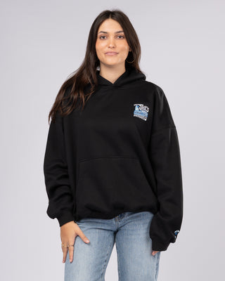 Socal Surf Embroidered Pullover Hoodie - Black