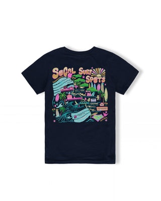 Girl's Socal Surf S/S Tee - Navy