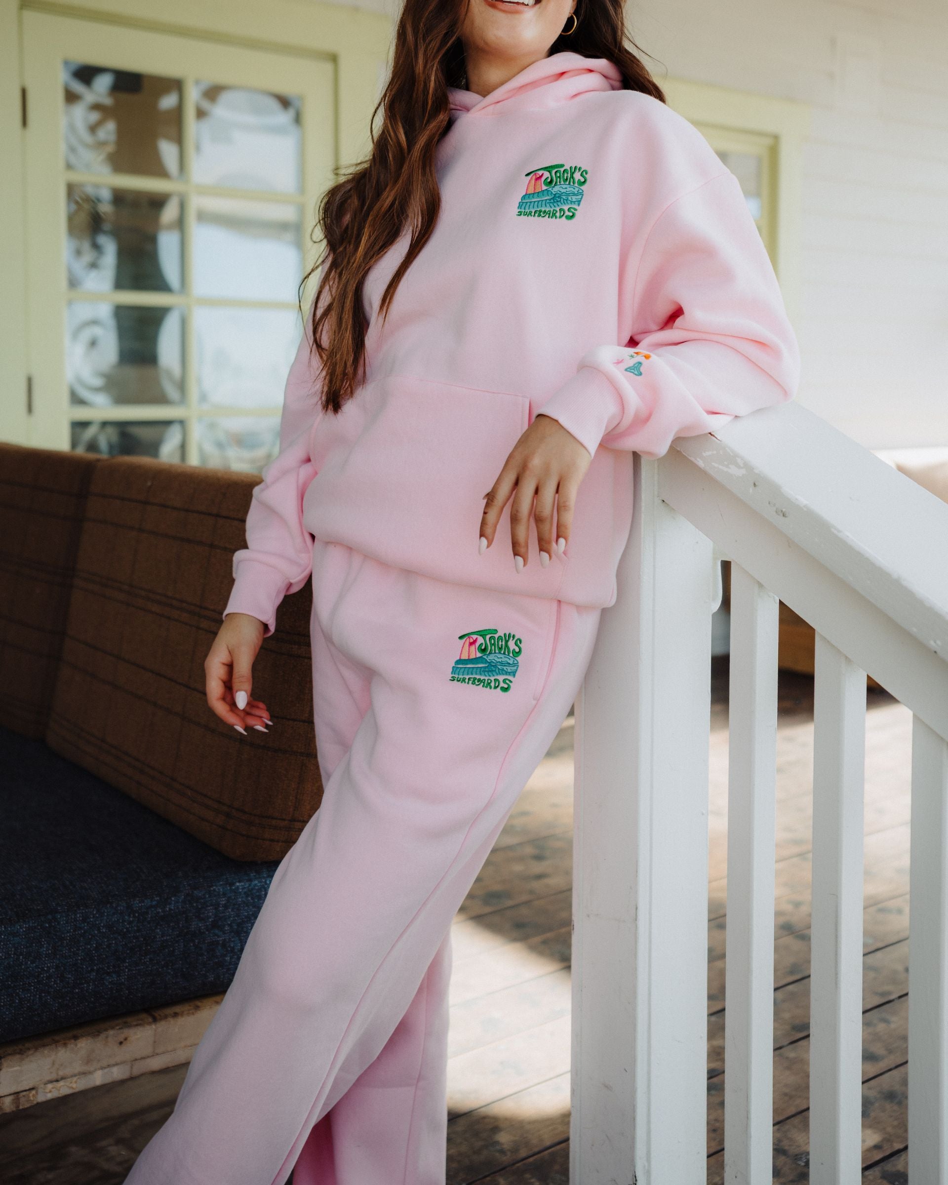 Socal Surf Spots Sweatpants - Bubblegum