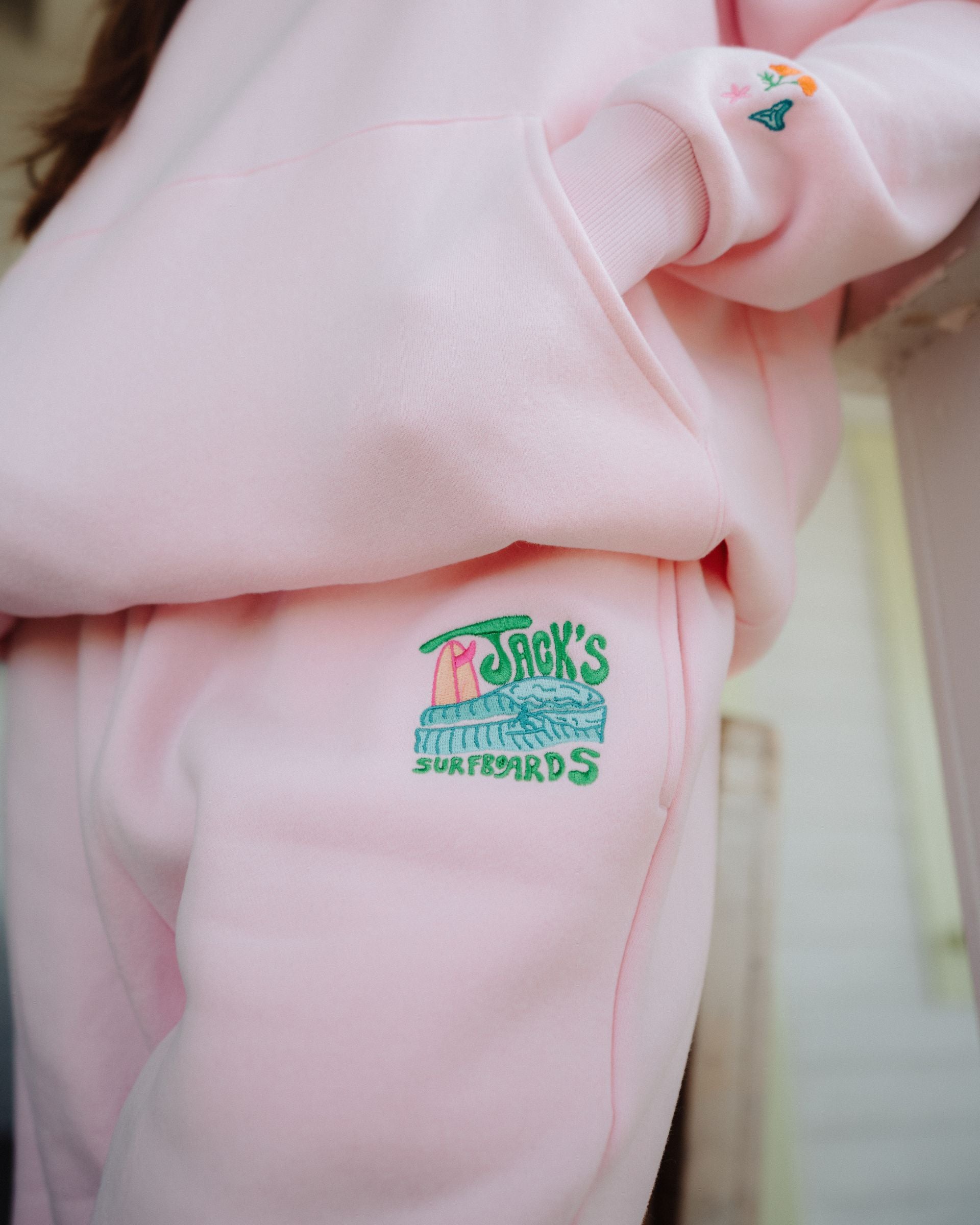 Socal Surf Spots Sweatpants - Bubblegum