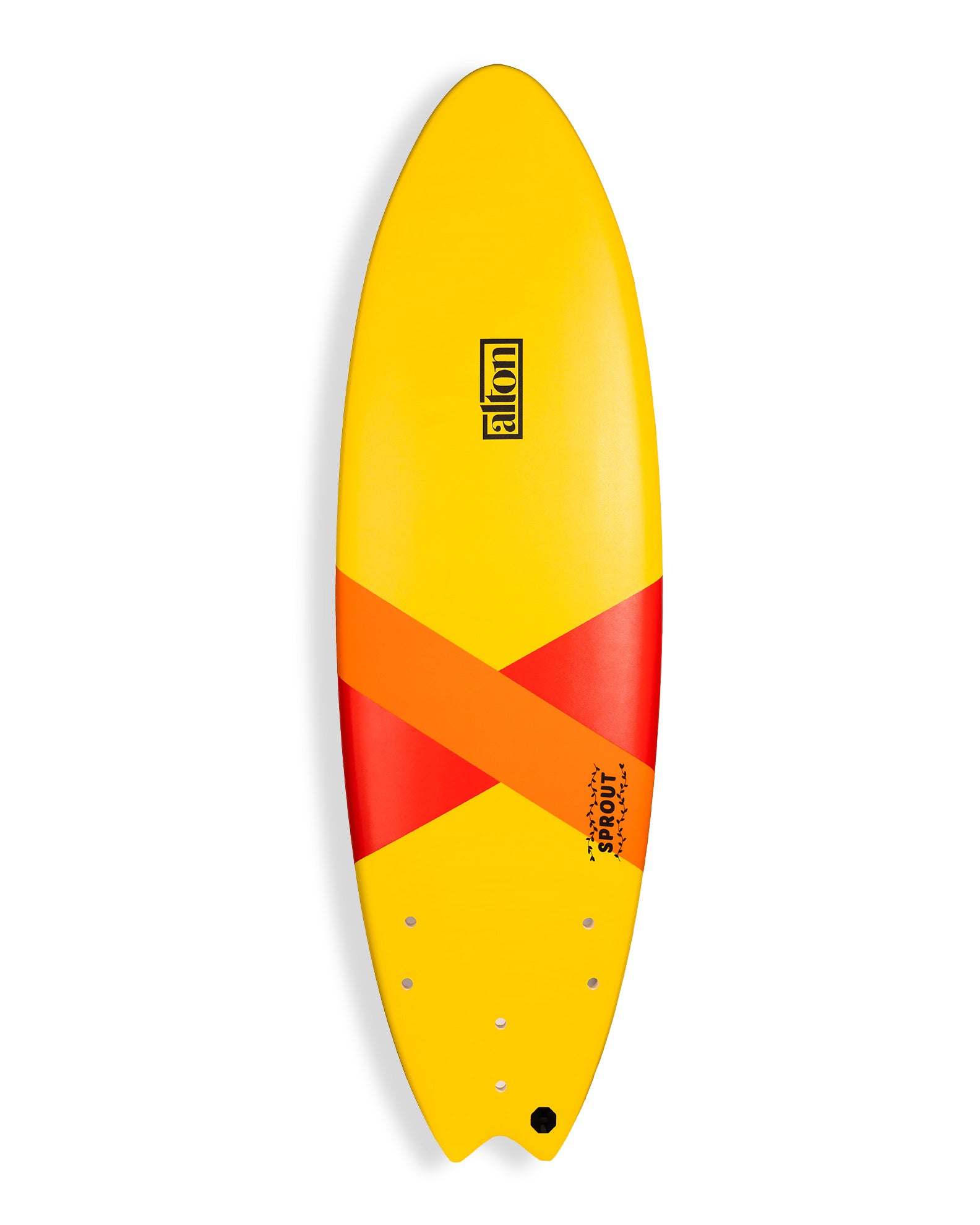 Sprout Softboard 5'8 - Yellow/Red/Orange