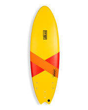 Sprout Softboard 5'8 - Yellow/Red/Orange