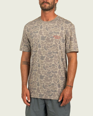 Marsh Wear Men's Stackhouse S/S Tech Tee - Khaki Mallard Camo