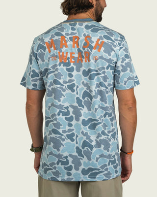 Marsh Wear Men's Stackhouse S/S Tech Tee - Silver Mallard Camo