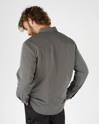 Stylo L/S Button Up Shirt - Charcoal