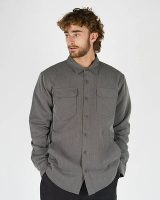 Stylo L/S Button Up Shirt - Charcoal