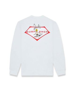 Little Dude Summer Series Crewneck Sweatshirt - White